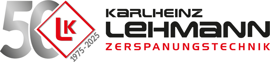 Jubiläumslogo 50 Jahre Karlheinz Lehmann Zerspanungstechnik